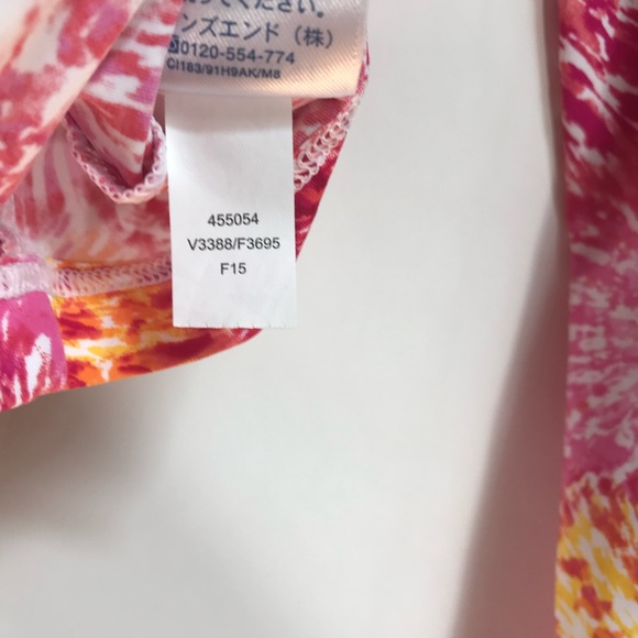 Lands End, Rash Guard, Swim Shirt Pink yellow long sleeve Top Womens size XS - Picture 4 of 4